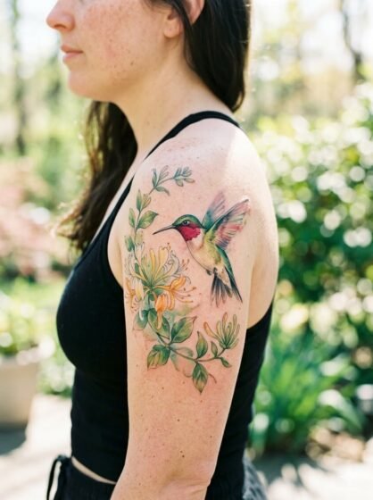 Watercolor Hummingbird