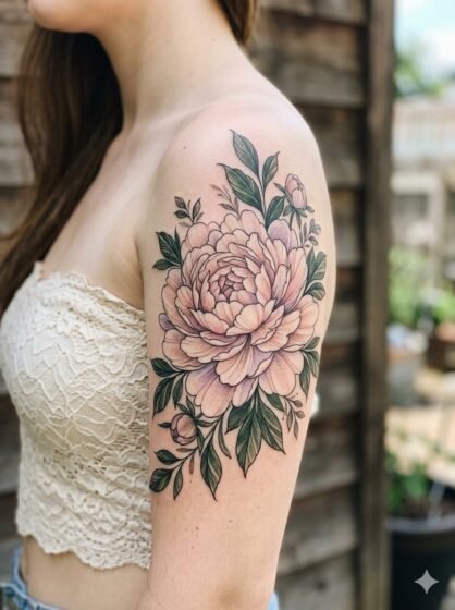 Peony in Full Bloom