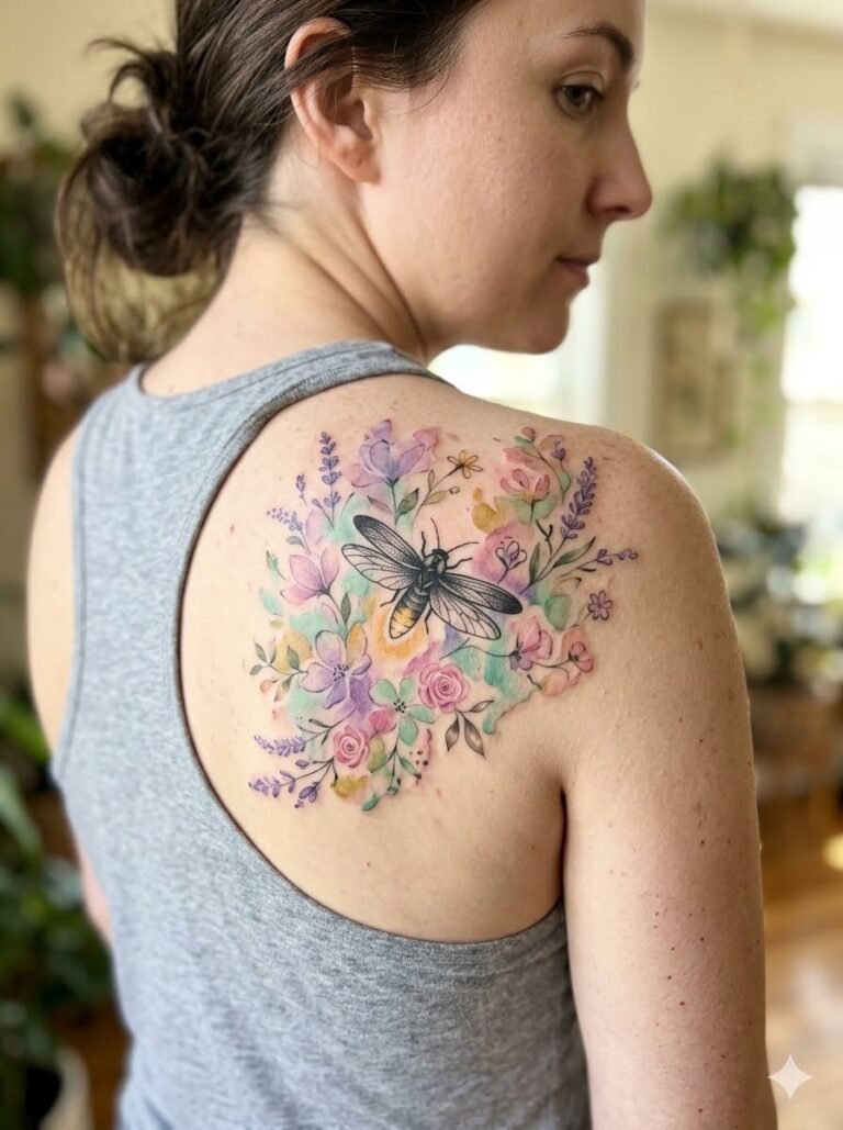 18 Lightning Bug Tattoo Ideas That Will Make Your Skin Glow All Summer Long