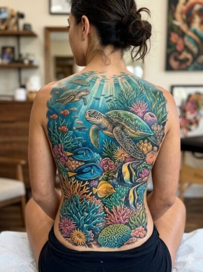 Coral Reef Paradise Tattoo