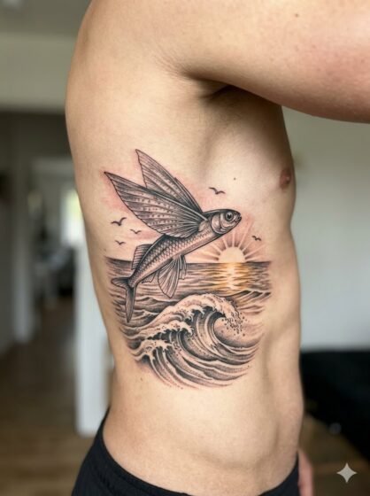 Flying Fish Horizon Tattoo