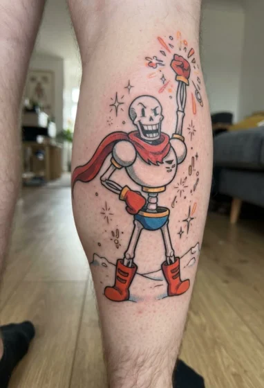 Papyrus Striking a Heroic Pose