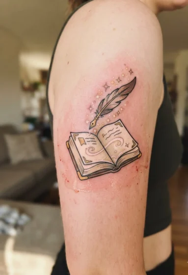 Book and Feather Quill