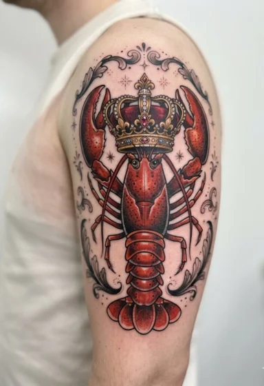 Lobster Wearing a Crown