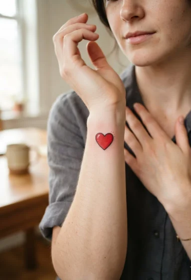 A Glowing Red Determination Heart
