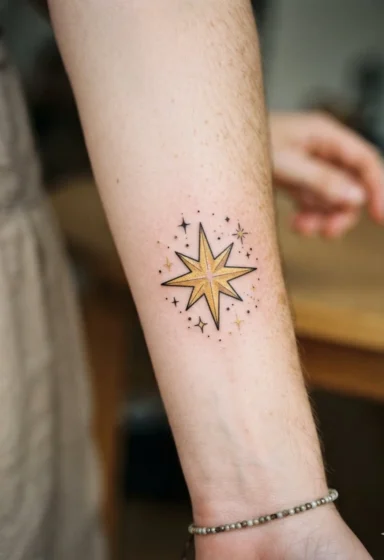 A Golden Save Point Star