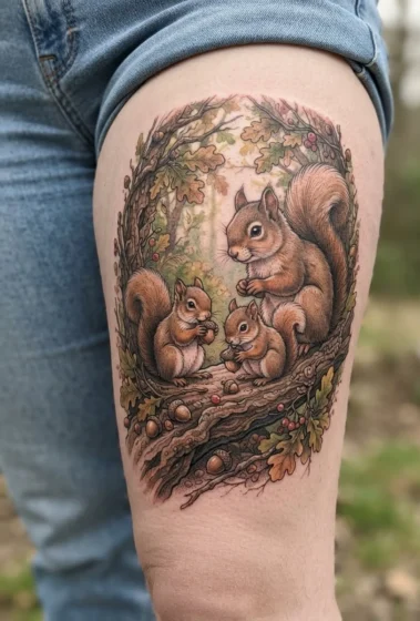 Squirrel and Acorn