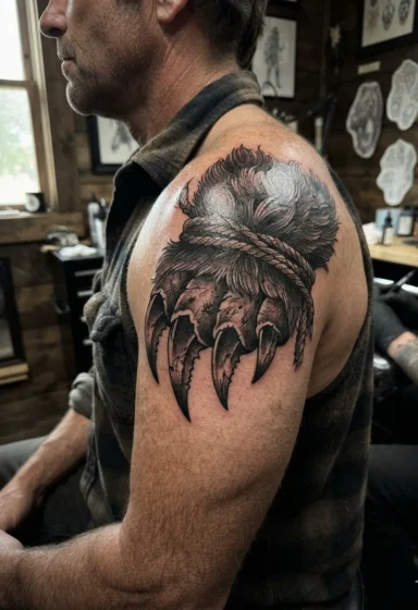 Bear Claw and Fur Trim