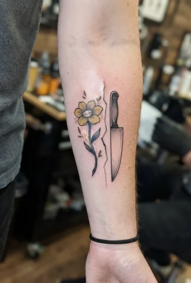 A Duality Design of Knife and Flower