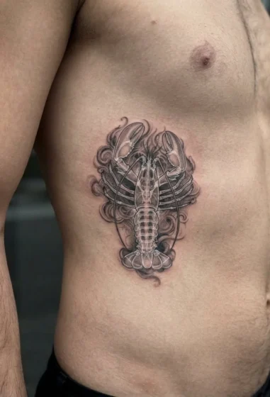 Lobster Skeleton X-Ray Design