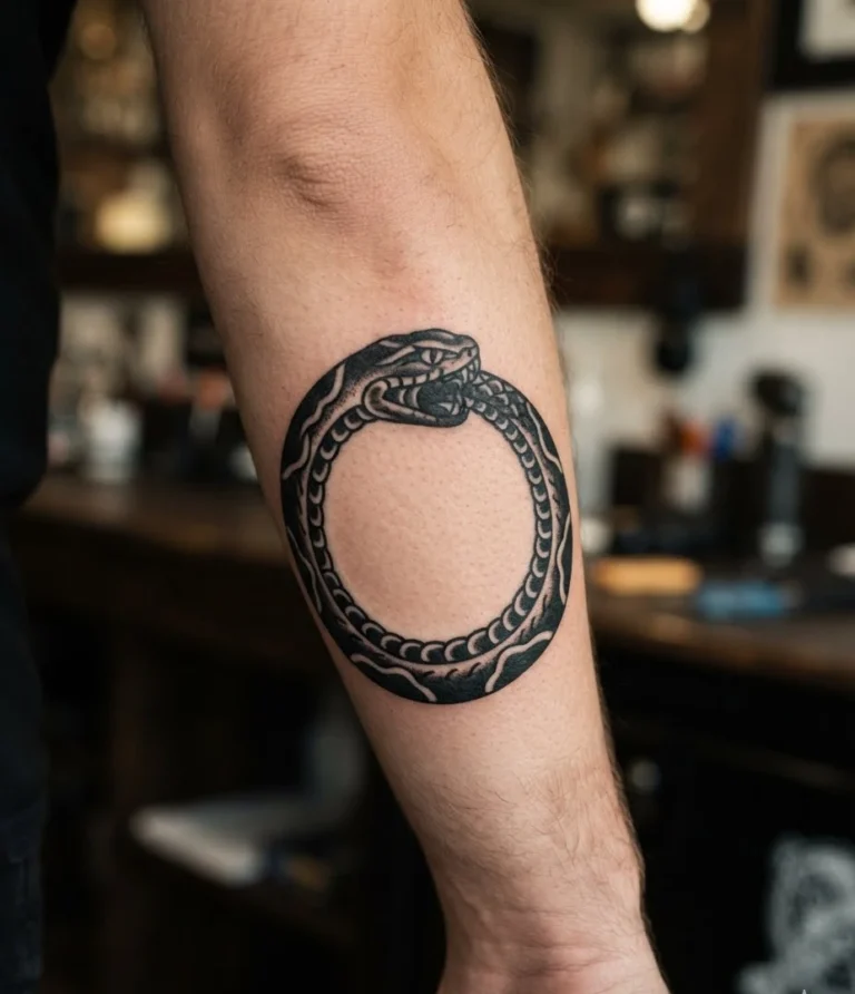 Bold Traditional Ouroboros