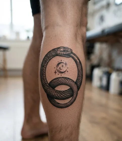 Dotwork Ouroboros
