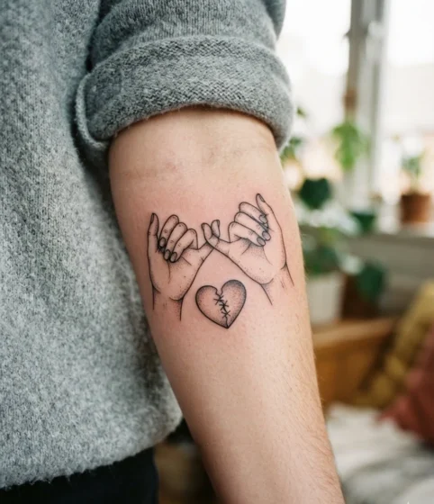 Pinky Promise with a Broken Heart Mended
