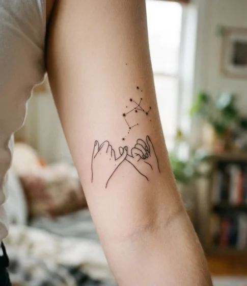 Pinky Promise with a Constellation