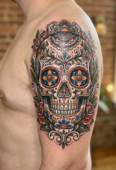 Talavera Sugar Skull Fusion