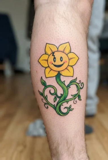 Flowey with a Deceptively Innocent Grin