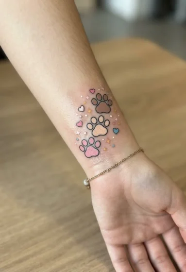 Paw Print Trio