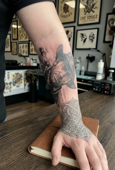 Arthur Morgan Portrait Tattoo