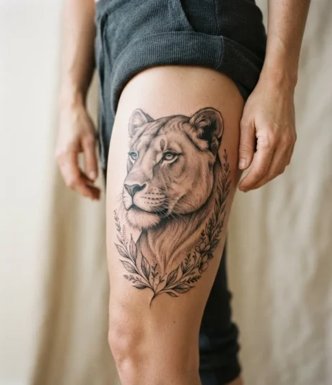 A Lioness Portrait for a Softer Take