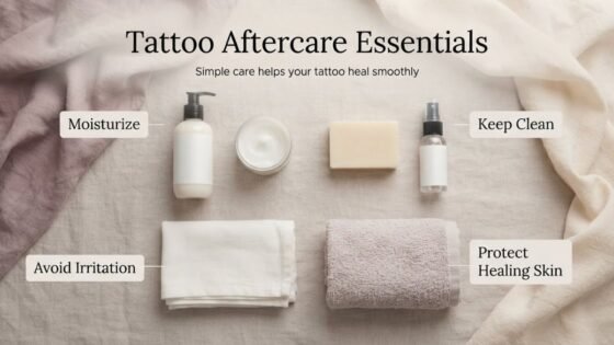 Aftercare Essentials Flat Lay