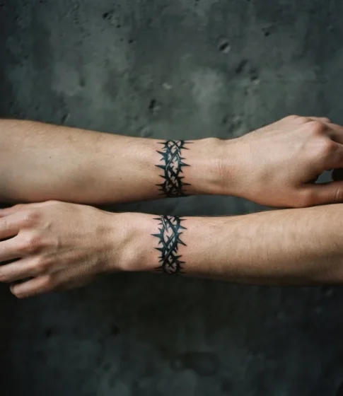 Blackwork Thorn Bands