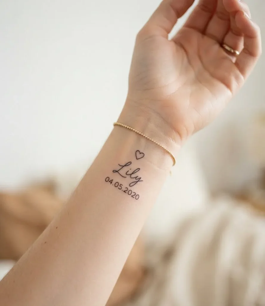 Child’s Name + Heart + Birth Date