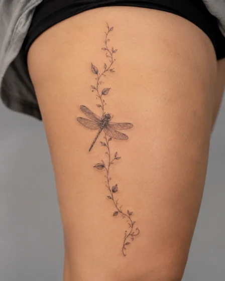 Dragonfly and Vine