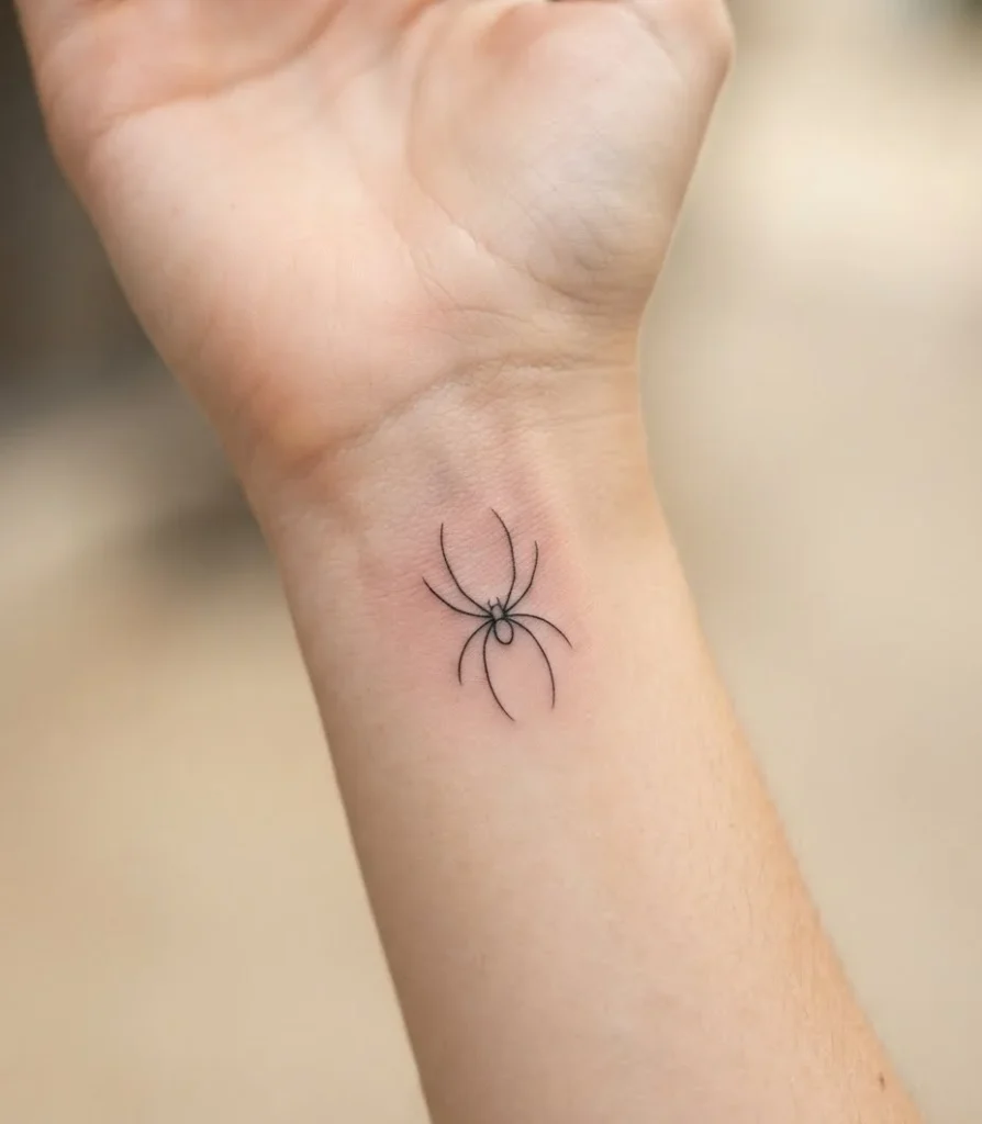 Minimalist Line Spider