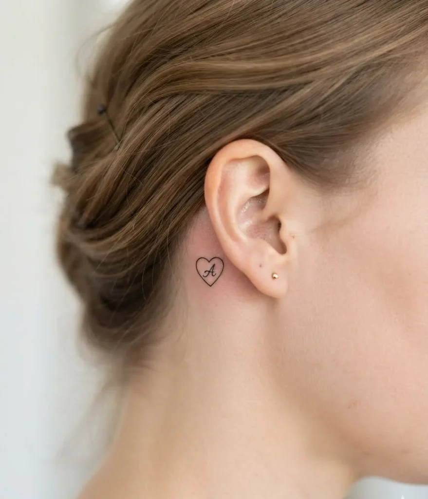 Minimalist Heart with Initial