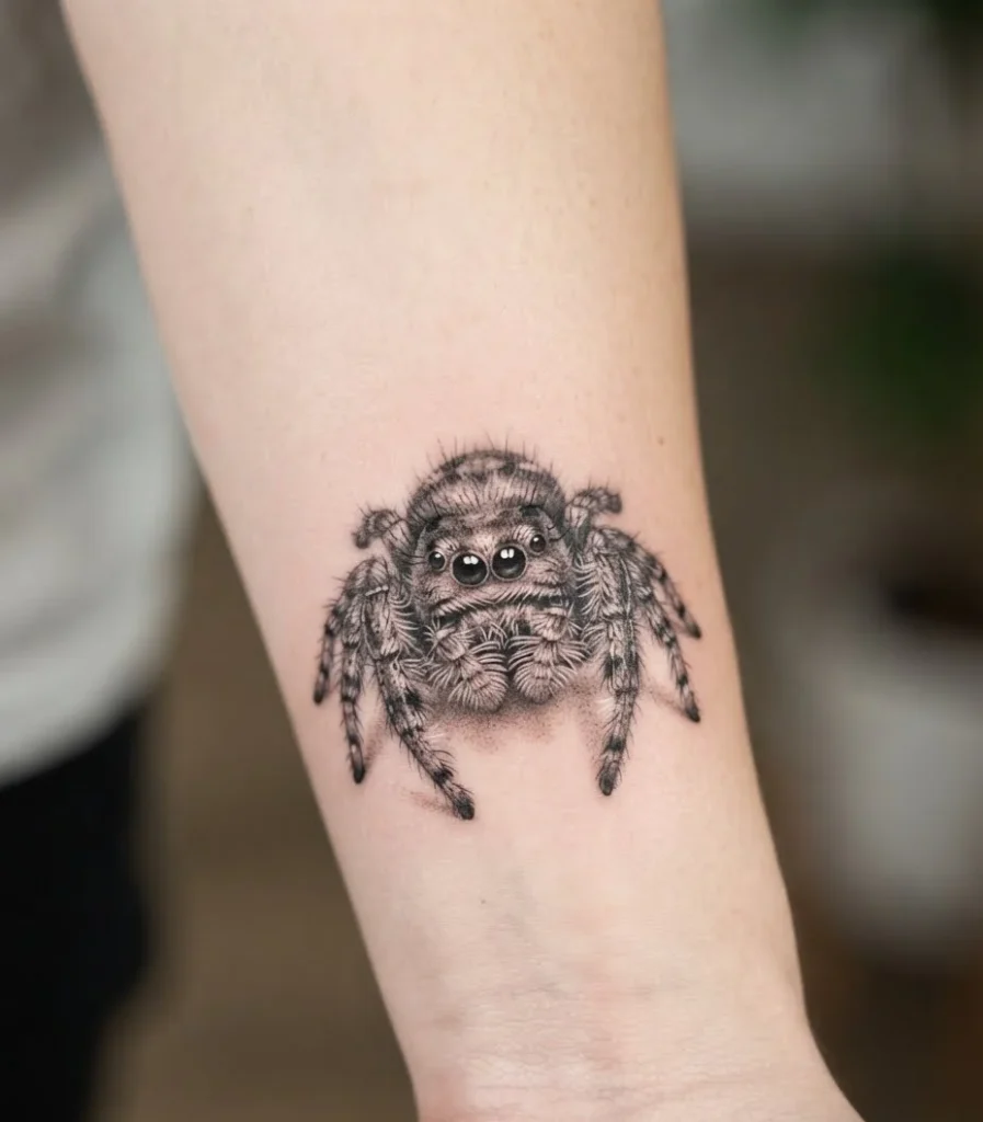 Realistic Jumping Spider Portrait