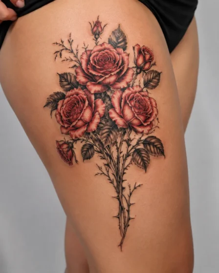 Rose Bouquet with Thorns