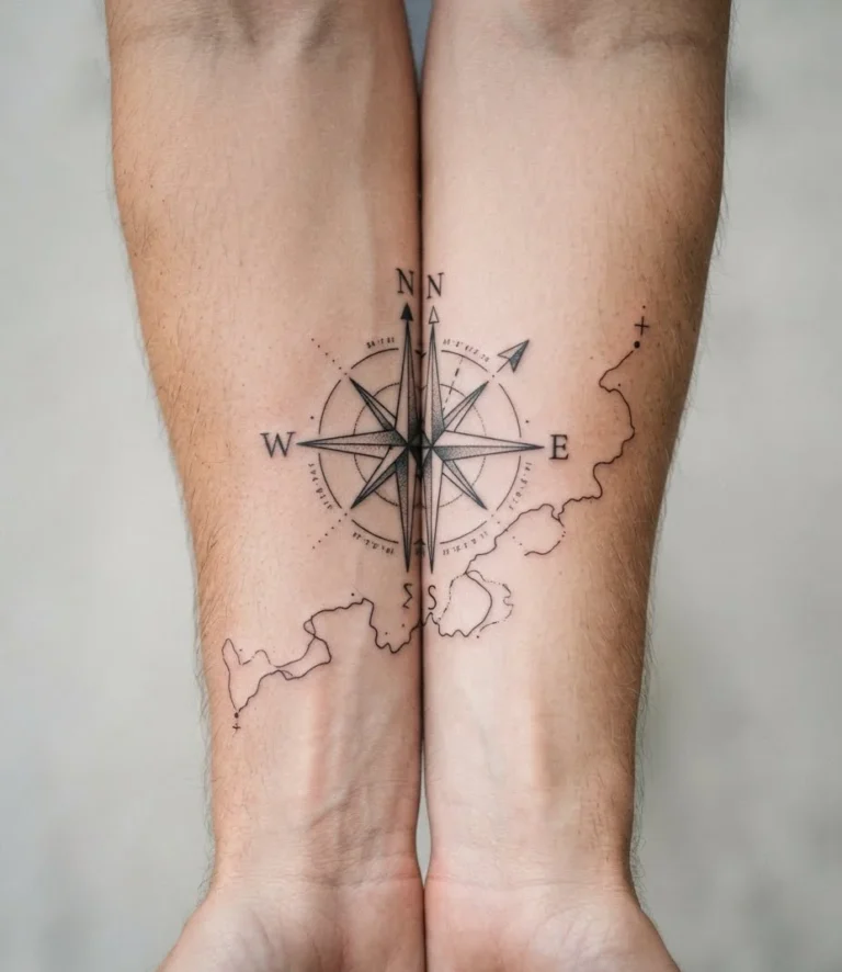 Split Compass & Map Route