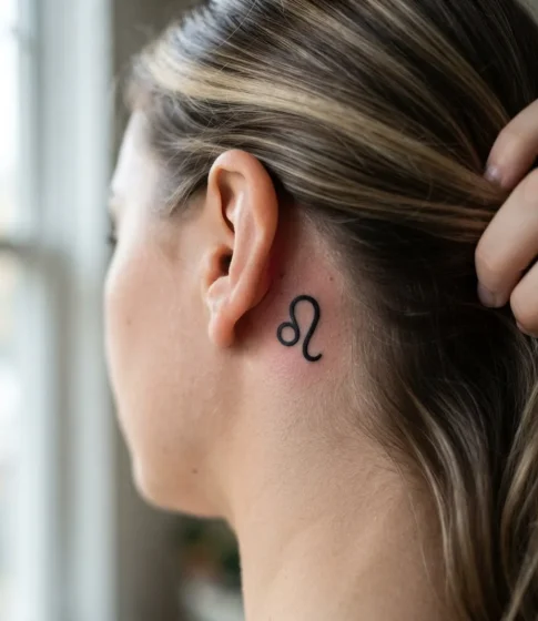 The Leo Glyph Symbol Kept Small and Simple
