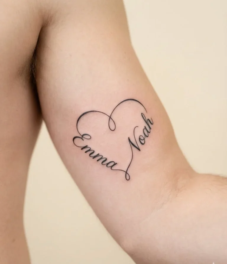 Two Names Interlocking in One Heart