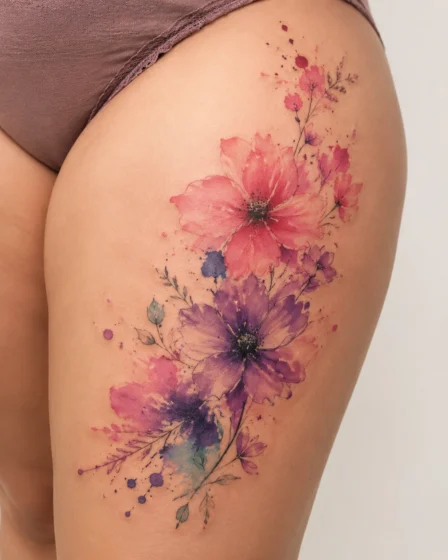 Watercolor Splash Florals