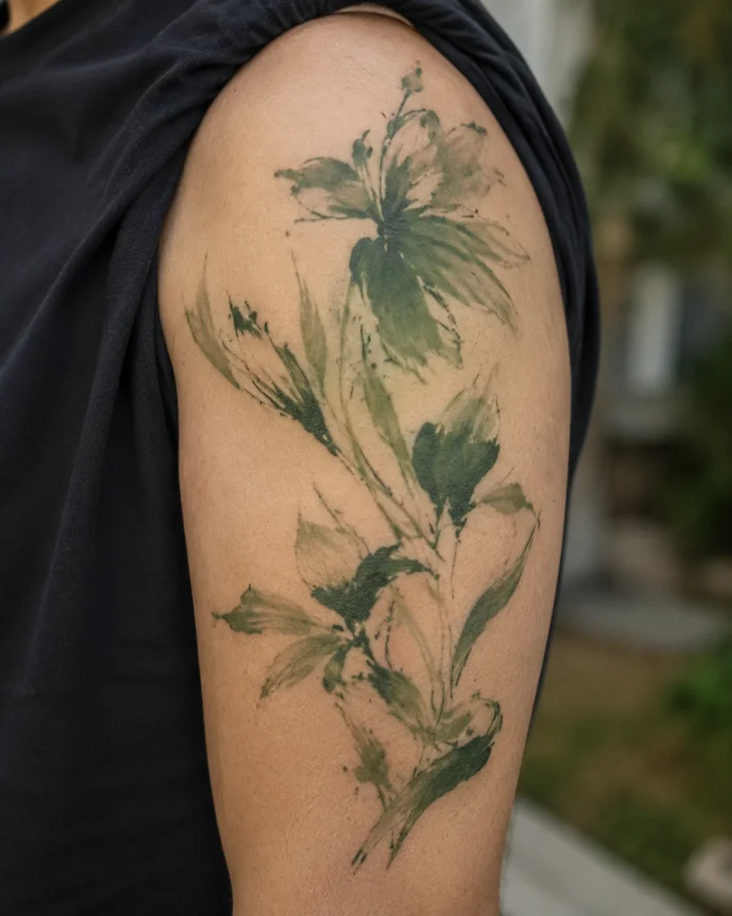 Abstract Brushstroke Florals