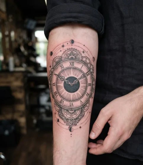 Celestial Clock Eclipse