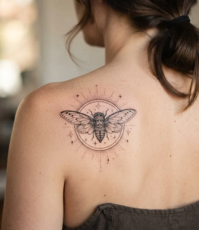 Cicada with Celestial Glow