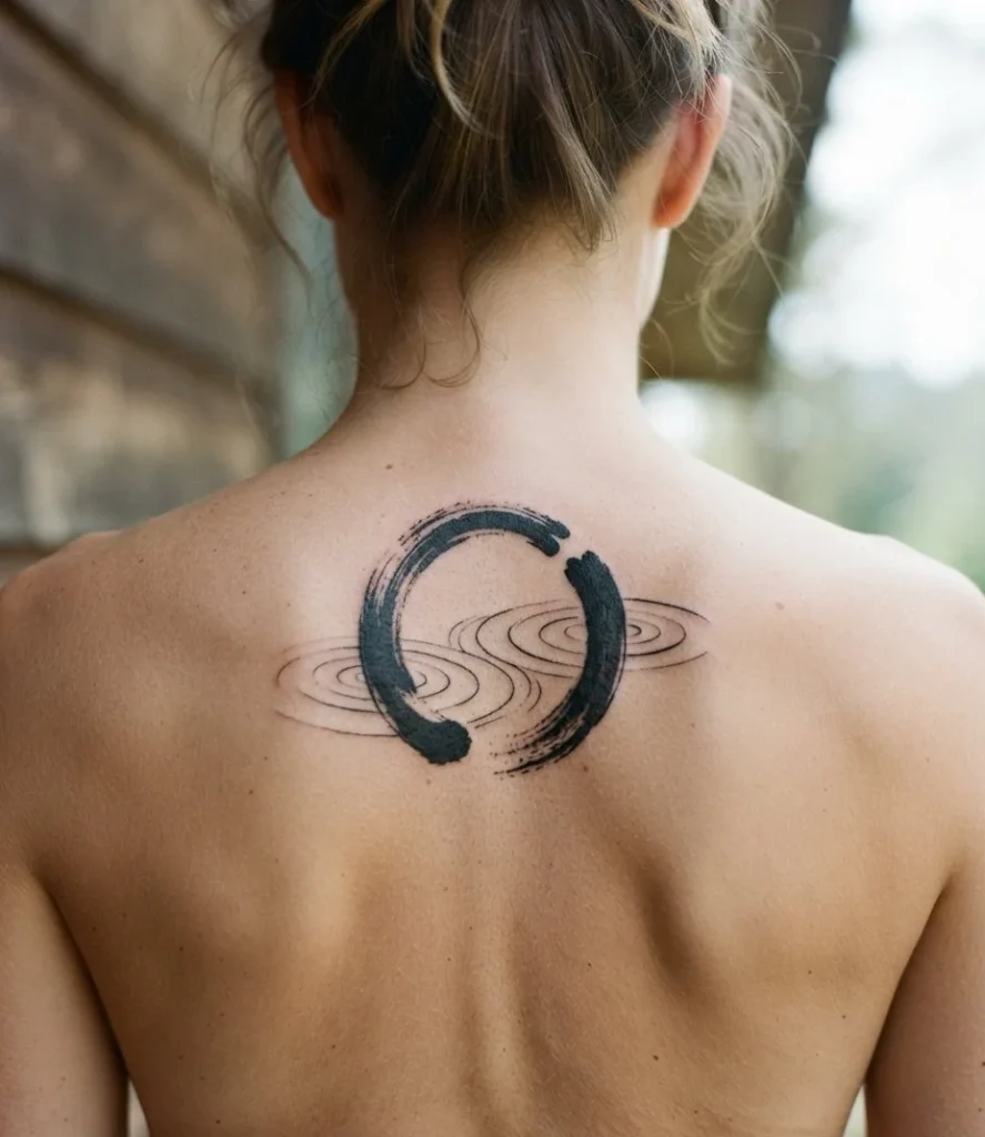 Enso Zen Circle with Ripple