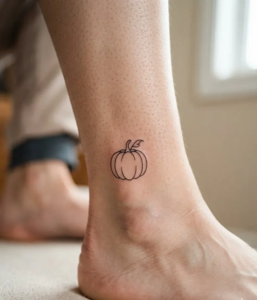 Fine-Line Pumpkin Outline