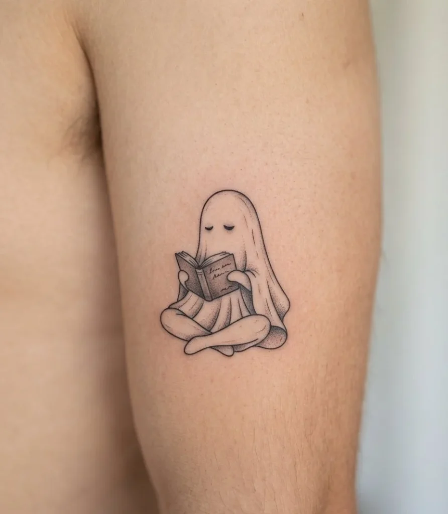 Ghost Reading a Book