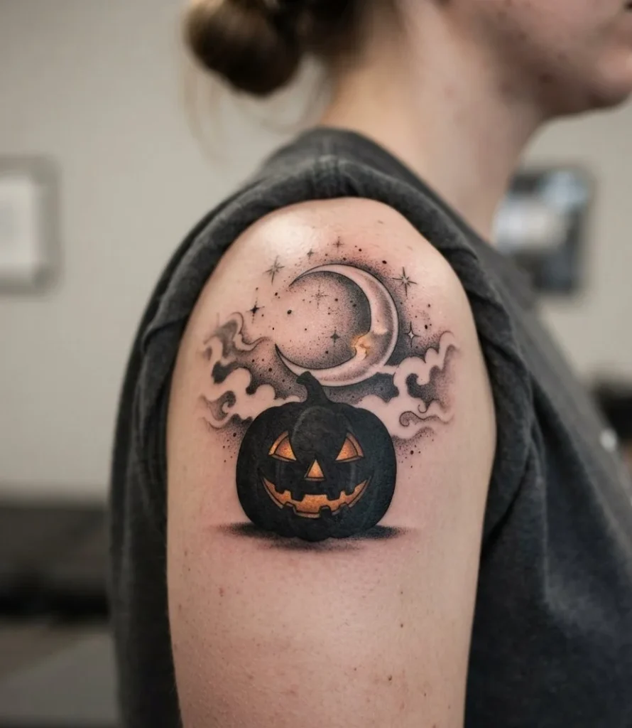 Pumpkin Moon Silhouette