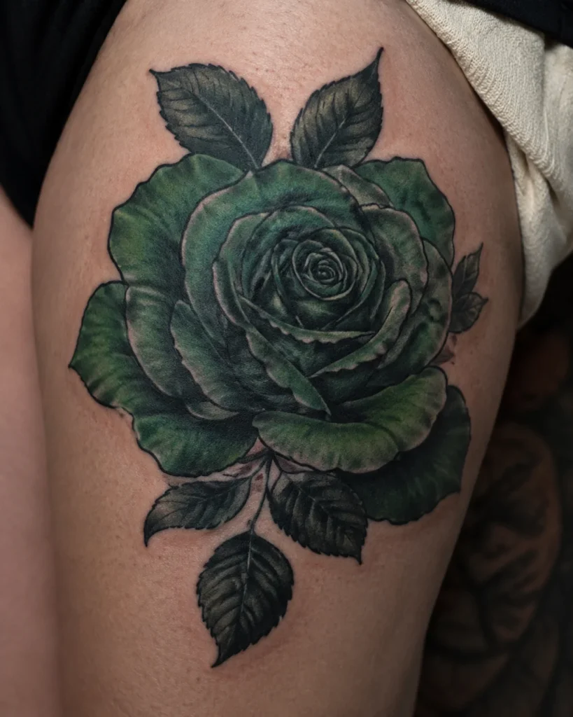 The Emerald Green Rose