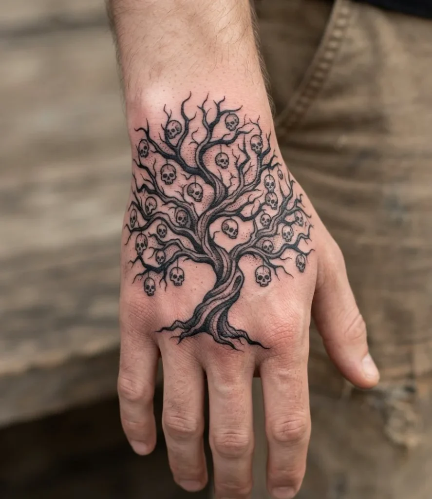 Tree with Skulls