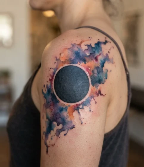 Watercolor Eclipse