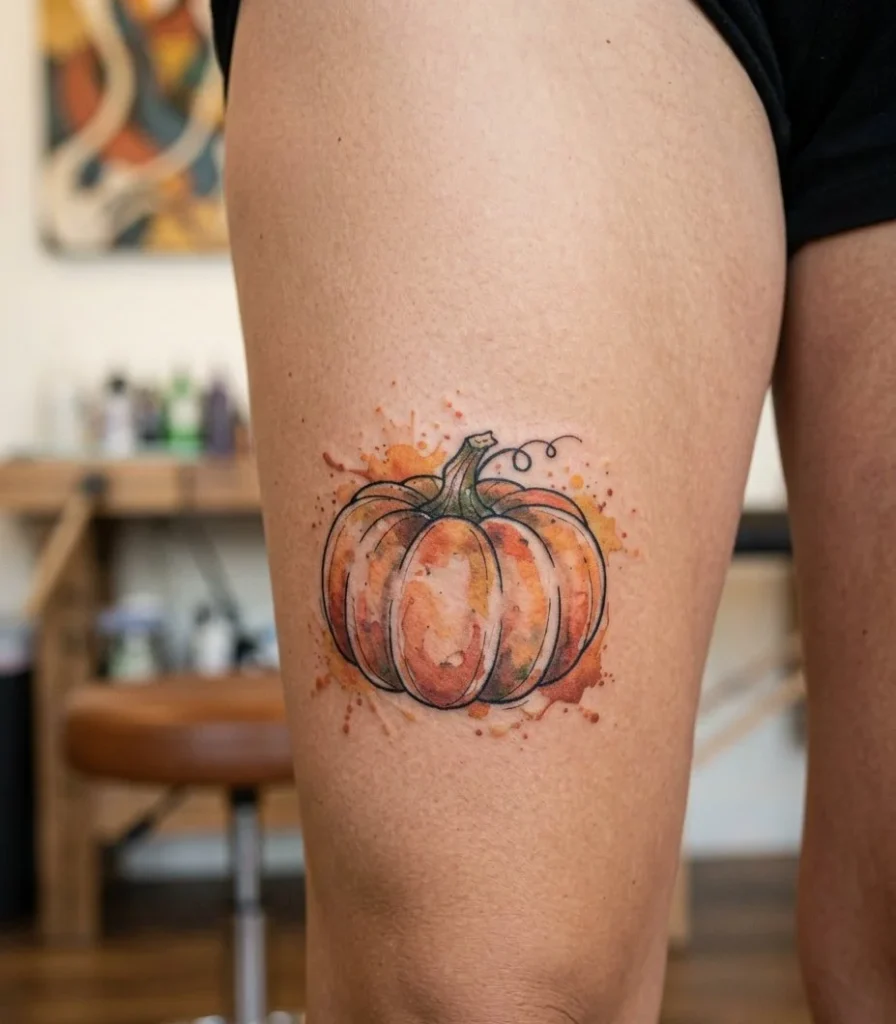Watercolor Pumpkin