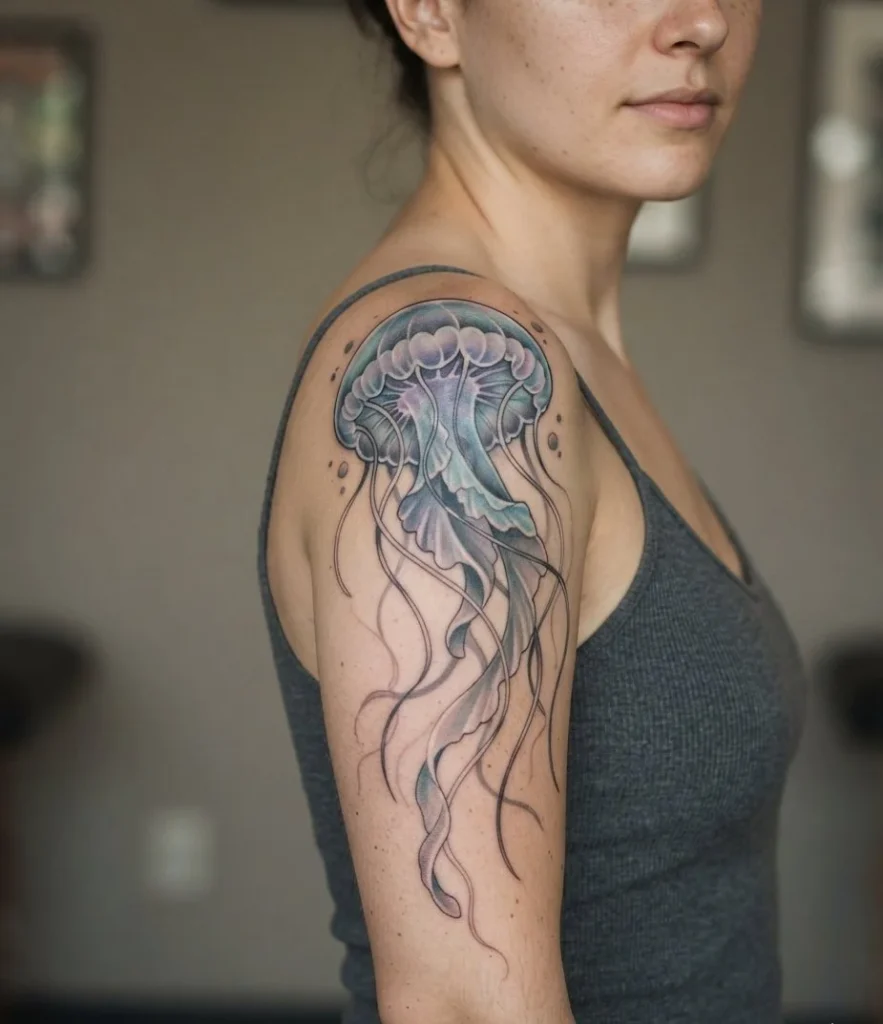 Bioluminescent Deep-Sea Jellyfish
