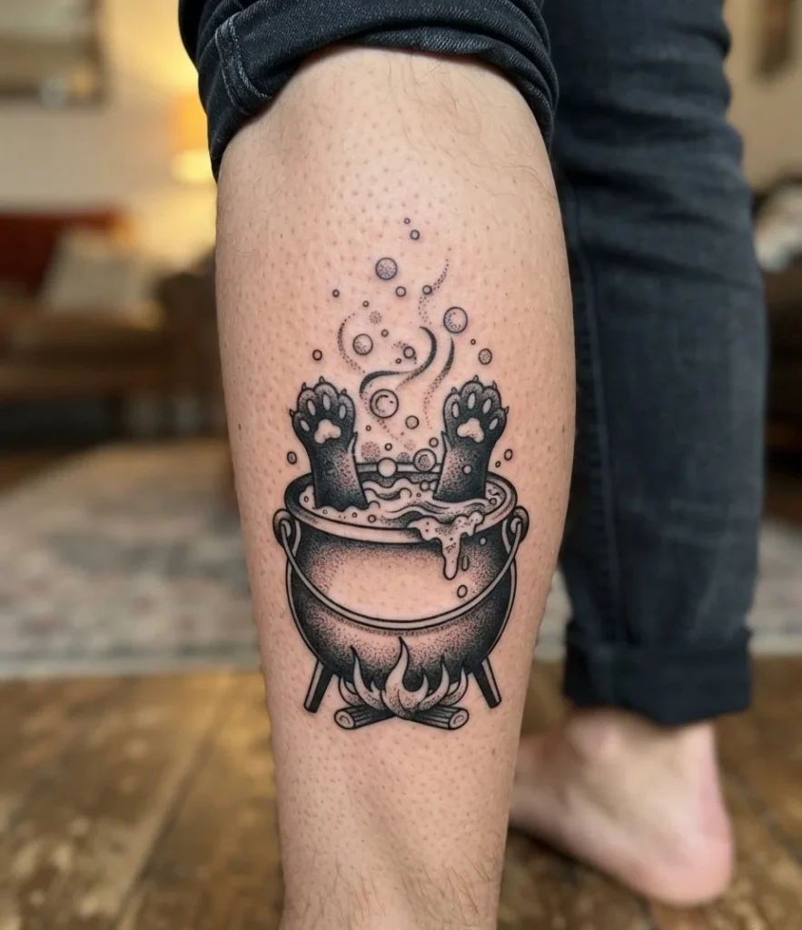 Cauldron and Curious Paws