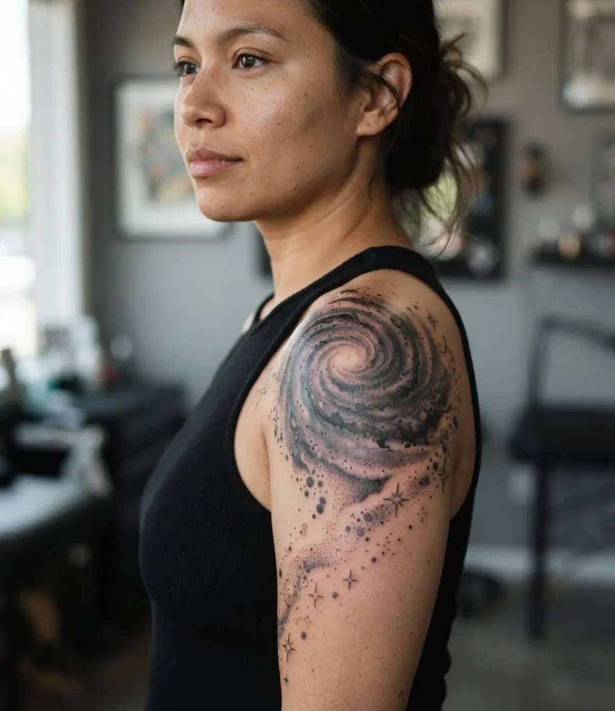 Celestial Galaxy & Stardust Drape