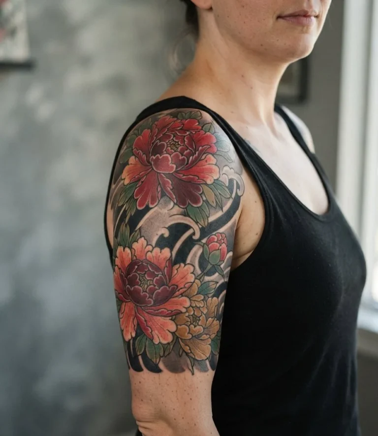 Japanese Peony & Wind Bar Wrap